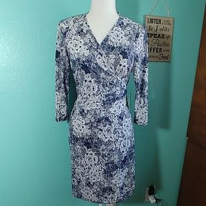 Emma & Michelle - Long Sleeve Wrap Dress - Floral